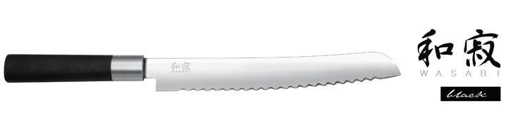 Cuchillo para pan de la serie Wasabi Black