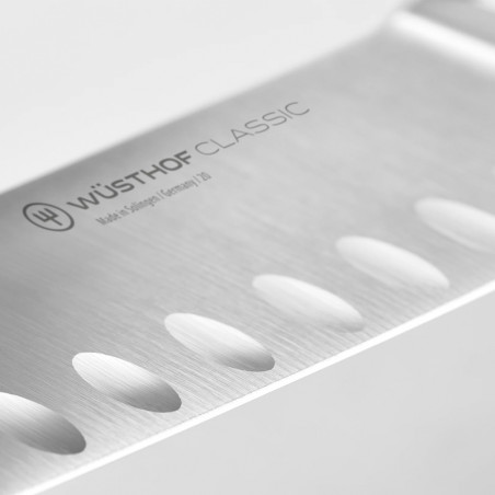 Detail der Klinge des Wüsthof Kochmessers 16 und 20 cm