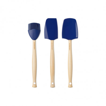 3er-Set Le Creuset Craft Silikonutensilien Farbe azur