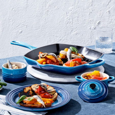 Sartén skillet cuadrada de hierro fundido Le Creuset
