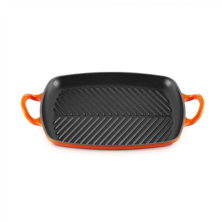 Le Creuset high rectangular cast iron grill grill grill Le Creuset