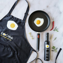 Pack premium Canal Cocina: sartén, aceite y delantal