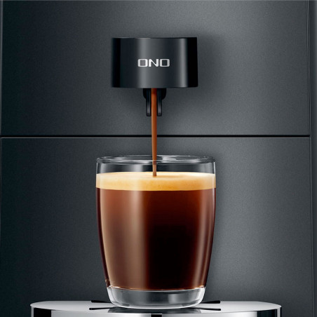So sieht der Kaffee in der neuen Jura ONO Kaffeemaschine aus.