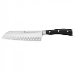 Coltello da cucina Wüsthof Santoku da 17 cm, a lama cava.
