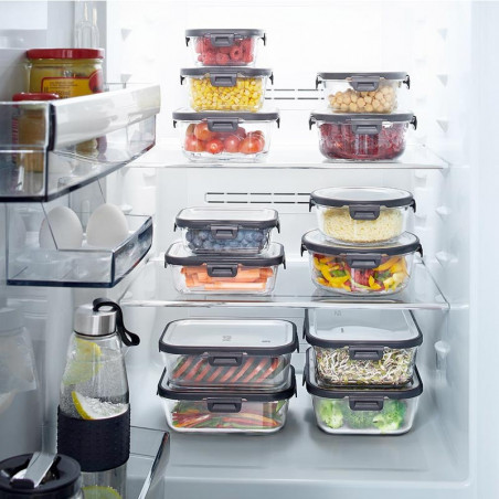 Recipiente em vidro retangular para alimentos Gefu Milo