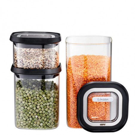 Bocaux et pots hermétiques Gefu Pantry 3 pièces