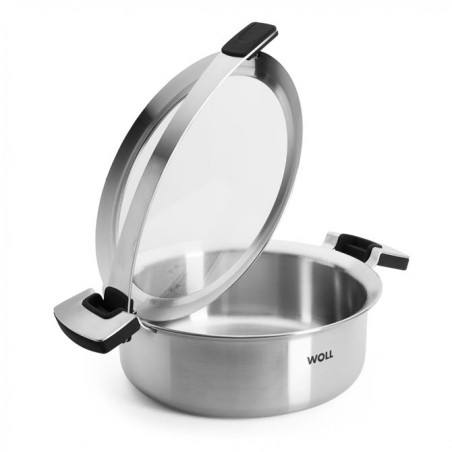 Cacerola Woll Concept PRO de acero inoxidable 18/10. Capacidad: 4 litros, 24 cm. de diámetro.