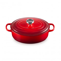 Cocotte ovale con coperchio Le Creuset Evolution ciliegia