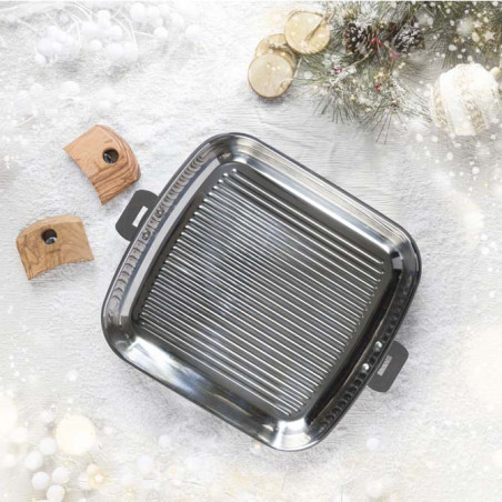 Gril carré inox série Casteline de Cristel