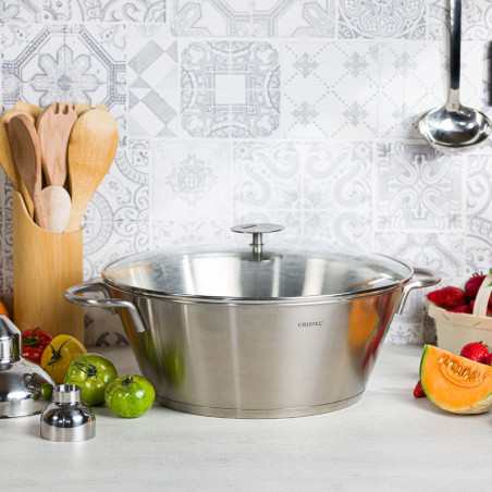 Cocotte en acier inoxydable grande capacité Cristel
