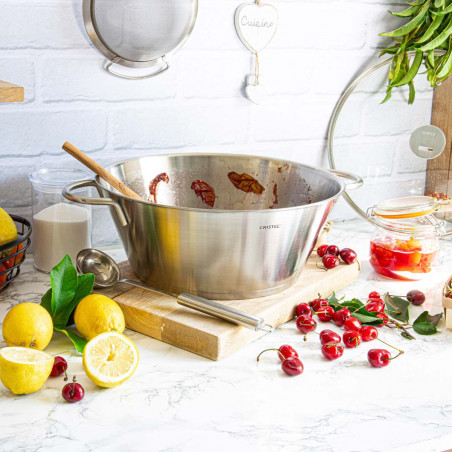 Cristel Edelstahltopf mit großem Fassungsvermögen
