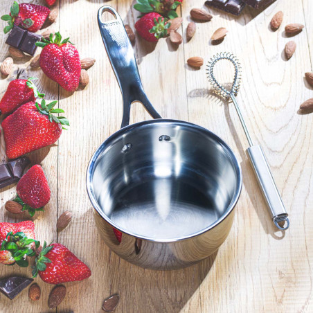 Casserole saucier en acier inoxydable Cristel Castel Pro