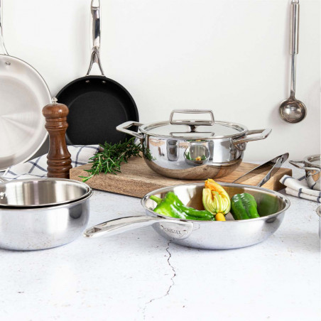 Casseruola in acciaio inox Cristel Castel Pro