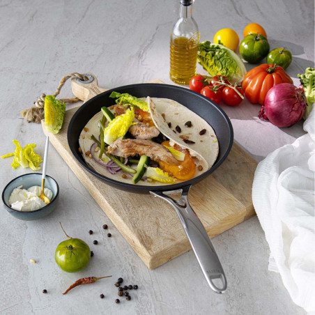 Poêle à frire en acier antiadhésif Cristel Castel Pro