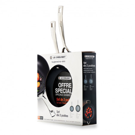 Conjunto de 2 frigideiras antiaderentes Le Creuset