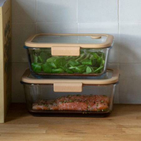 Recipientes em vidro Pebbly