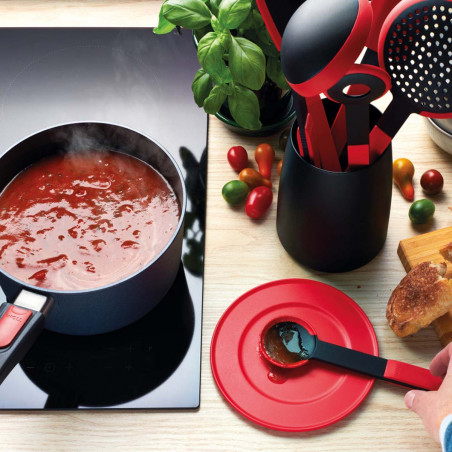 Recipiente para utensílios com base repousa-colheres Woll