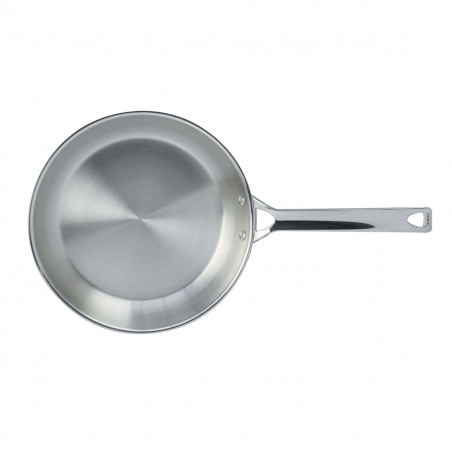 Sartén de acero inoxidable cepillado serie 1826 de Cristel