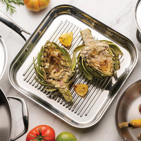 Grelhador Tramontina em aço inoxidável