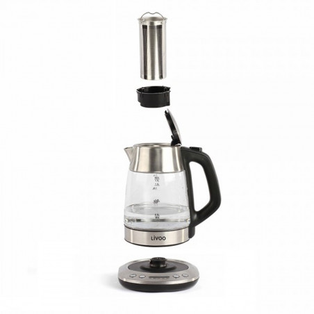 Chaleira elétrica com infusor Livoo
