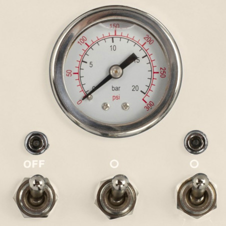 Detalle comandos de la Cafetera Espresso Livoo Vintage