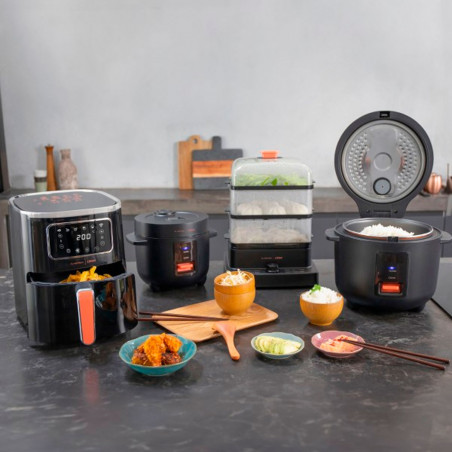 Conjunto de electrodomesticos Livoo con la Vaporera eléctrica Livoo