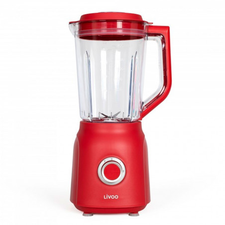 Batidora de vaso 600 W Livoo Roja