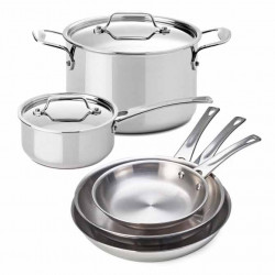 Batería de cocina 5 piezas acero inoxidable Supreme Prof