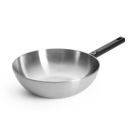 Wok Woll Logic Steel: acero inoxidable 5-Ply sin PFAS