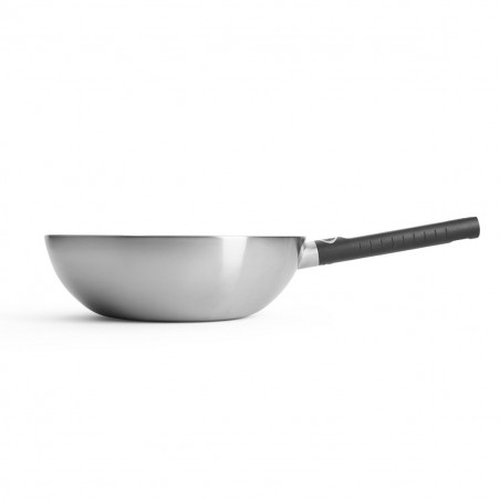 Wok Woll Logic Steel: acero inoxidable 5-Ply sin PFAS