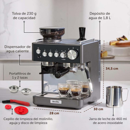 Cafetera Espresso Breville SENSE VCF187X