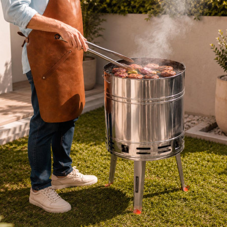 Churrasqueira a Carvão Tramontina para cozinhar ao ar livre