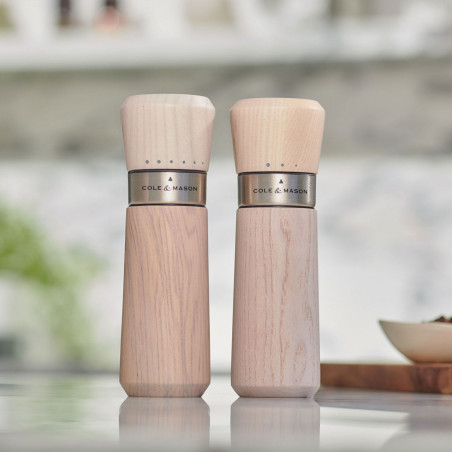 Set de molinillos de sal y pimienta Cole & Mason Lyndhurst Nordic White (2 piezas, caja regalo) - Outlet
