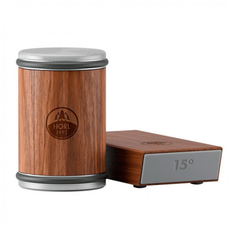 Afilador HORL 2 Nogal — guía de ángulo 15°/20°, diamante y cerámica