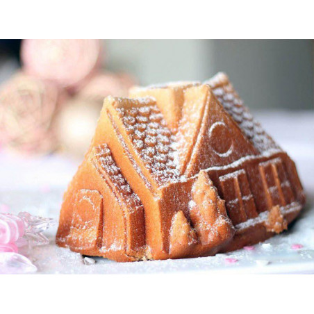 Molde Gingerbread House Bundt de Nordic Ware