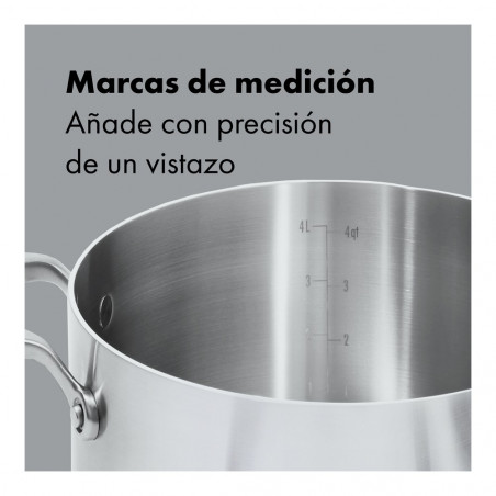 Tacho em aço inoxidável de tripla camada OXO Mira 24 cm com tampa