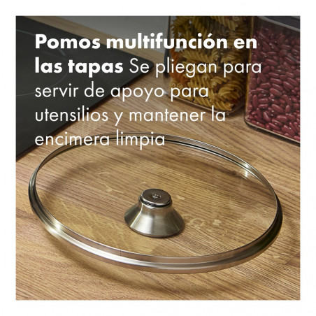 Set de 2 casseroles en acier inoxydable triple couche avec couvercle OXO Mira 16 et 20 cm