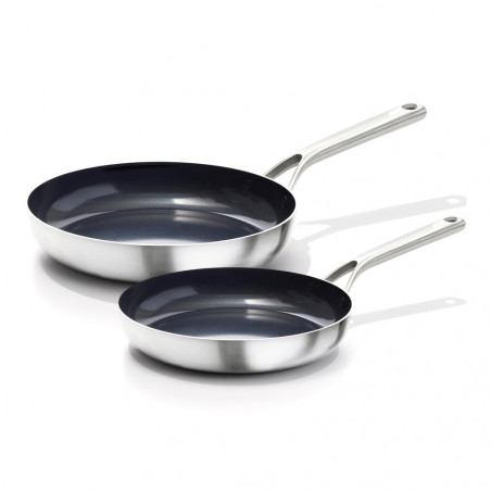 Conjunto de 2 frigideiras antiaderentes em aço inoxidável OXO Mira Ceramic (20 + 26 cm)