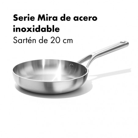 Frigideira em aço inoxidável de tripla camada OXO Mira
