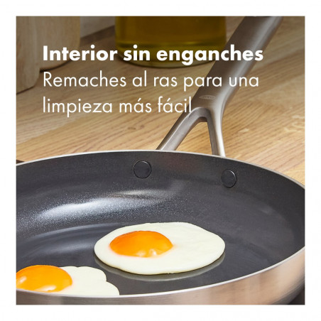 Frigideira antiaderente em aço inoxidável OXO Mira Ceramic