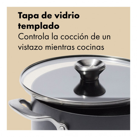 Tapa de vidrio templado de la cacerola cerámica OXO