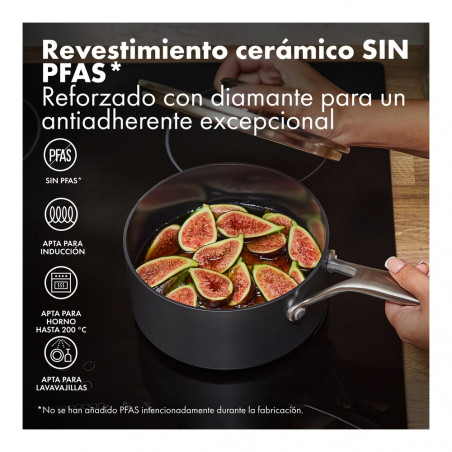Set de 2 casseroles en céramique avec couvercle OXO Ceramic Professional 16 et 18 cm