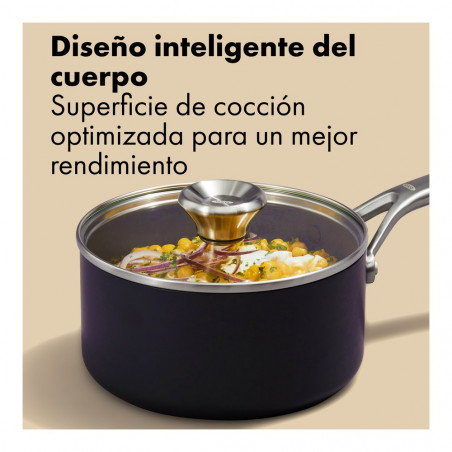 Set de 2 casseroles en céramique avec couvercle OXO Ceramic Professional 16 et 18 cm