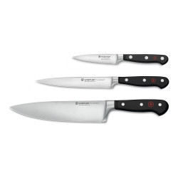 3-delige messenset Wüsthof Classic: koksmes, universeel mes en schilmes