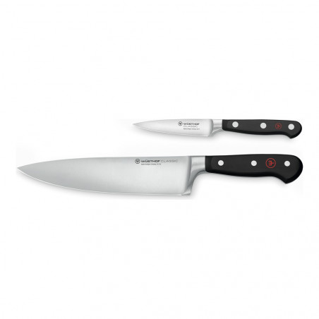 Conjunto Wüsthof Classic: faca de chef de 20 cm e faca de descascar de 9 cm