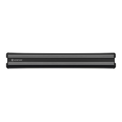 Barra magnética Wüsthof negra de 30 cm, con dos tiras de acero inoxidable para 5 cuchillos
