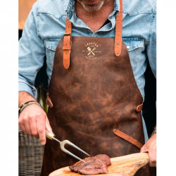 Uniseks Vintage Crafted leren schort