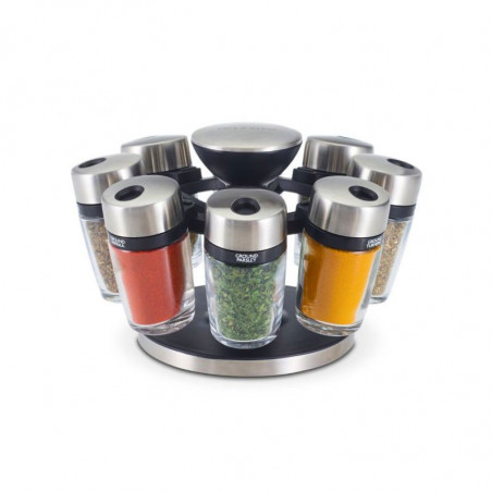 Cole & Mason 8 Gewürze schwenkbares Gewürzregal