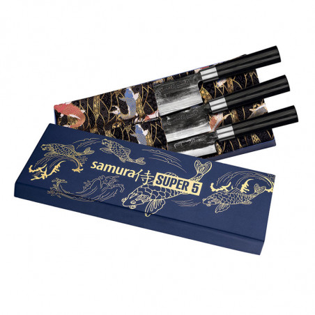 Set de 3 cuchillos japoneses Super 5 Samura
