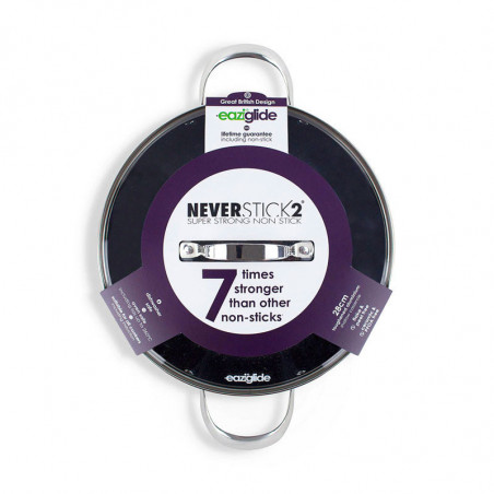 Padella antiaderente Neverstick2 Eaziglide con coperchio